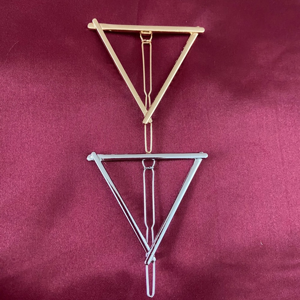 Triangle Metal Hair Clip - Picture 9 of 10